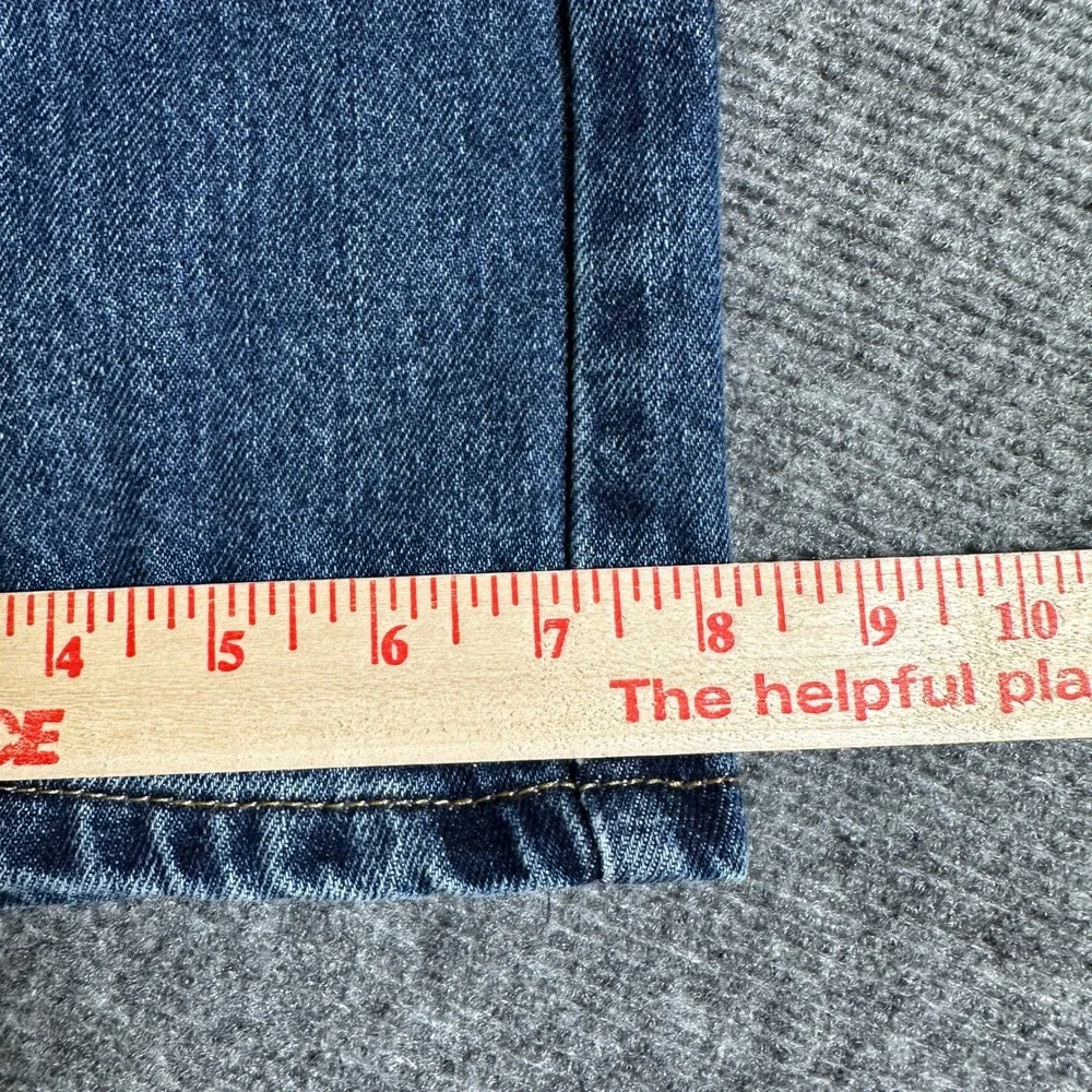 Levis 505 Regular Fit Jeans Mens 36x32 Dark Wash Straight Leg 100% Cotton Denim